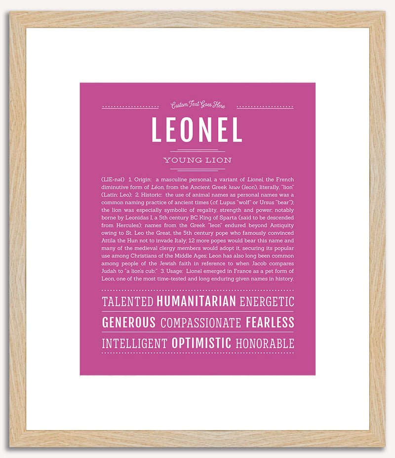 Leonel | Name Art Print