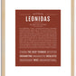 Leonidas | Name Art Print