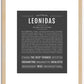 Leonidas | Name Art Print