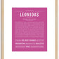 Leonidas | Name Art Print