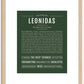 Leonidas | Name Art Print