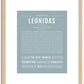 Leonidas | Name Art Print