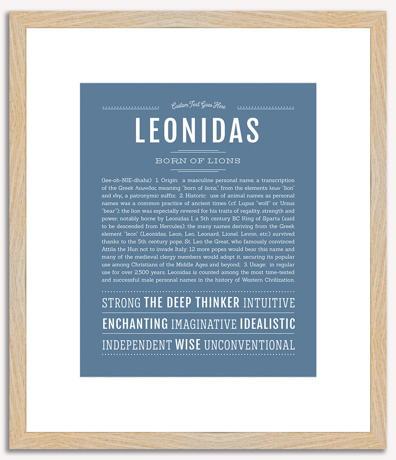 Leonidas | Name Art Print