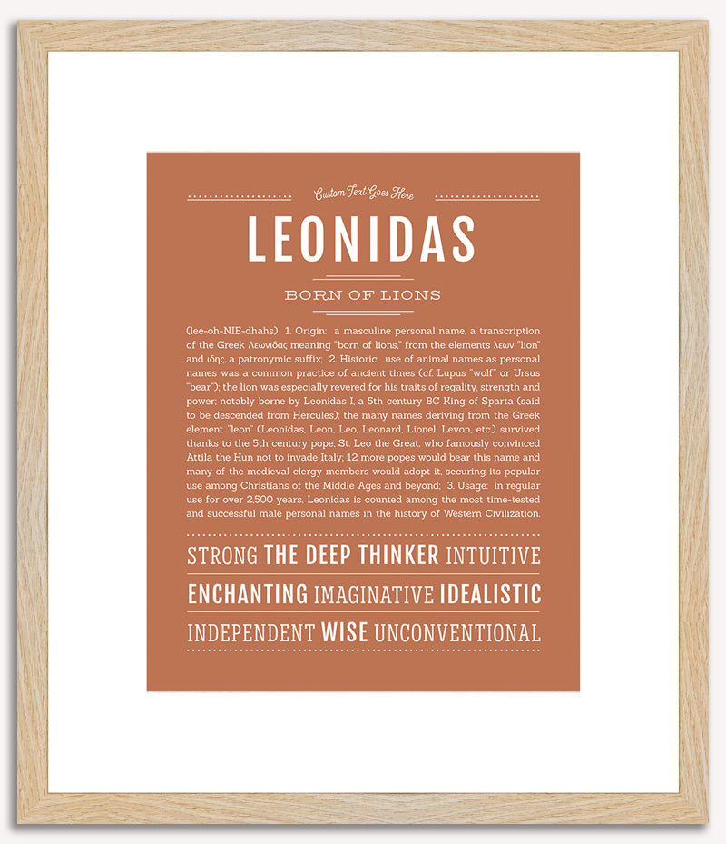 Leonidas | Name Art Print