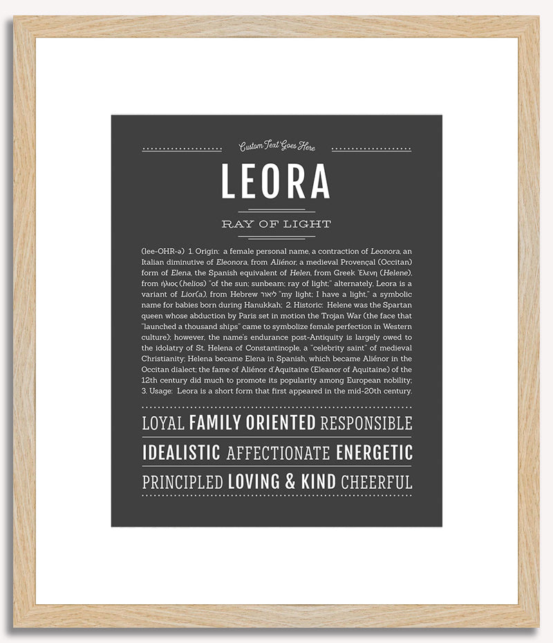 Leora | Name Art Print