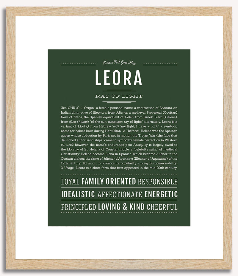 Leora | Name Art Print