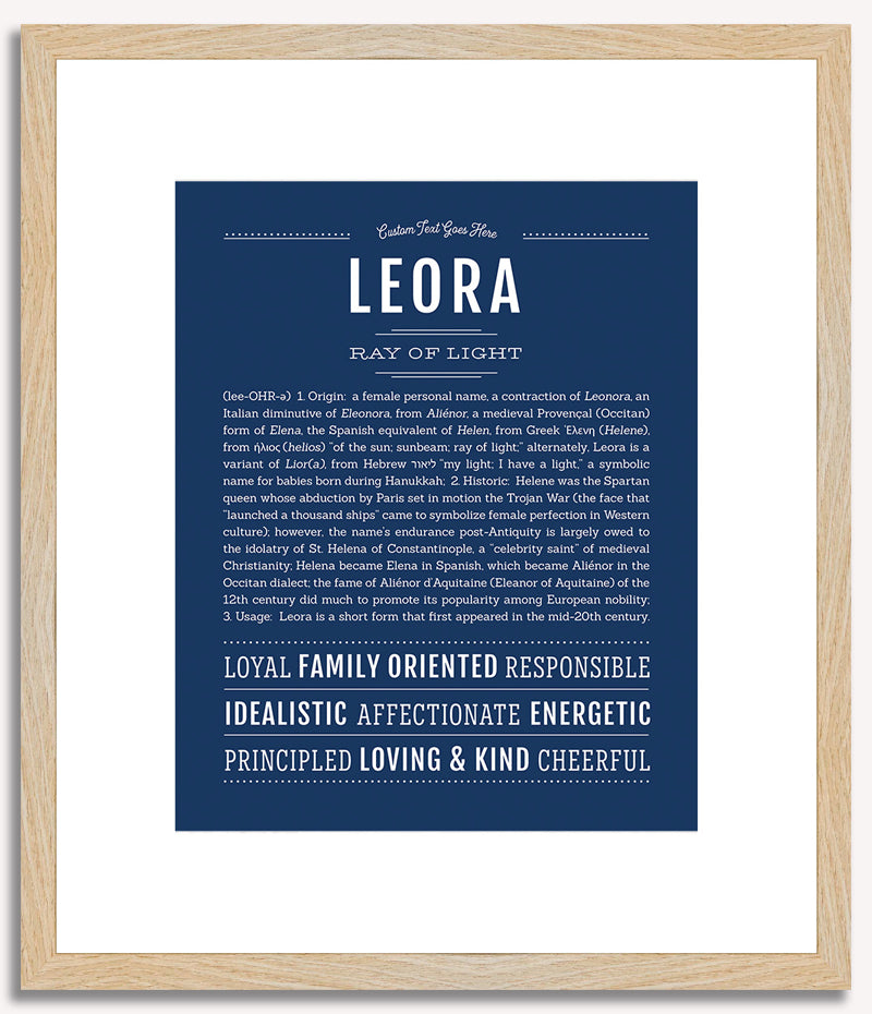 Leora | Name Art Print