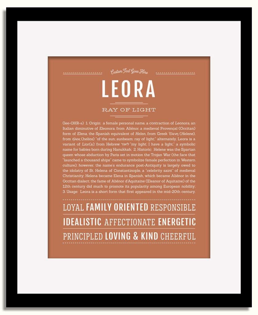 Frame Options | Terra Cotta | Black Frame, Matted