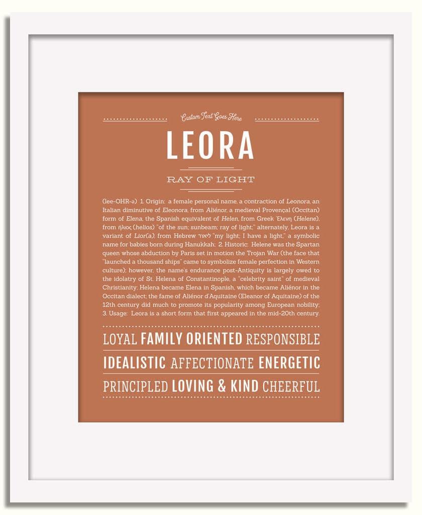 Frame Options | Terra Cotta | White Frame, Matted