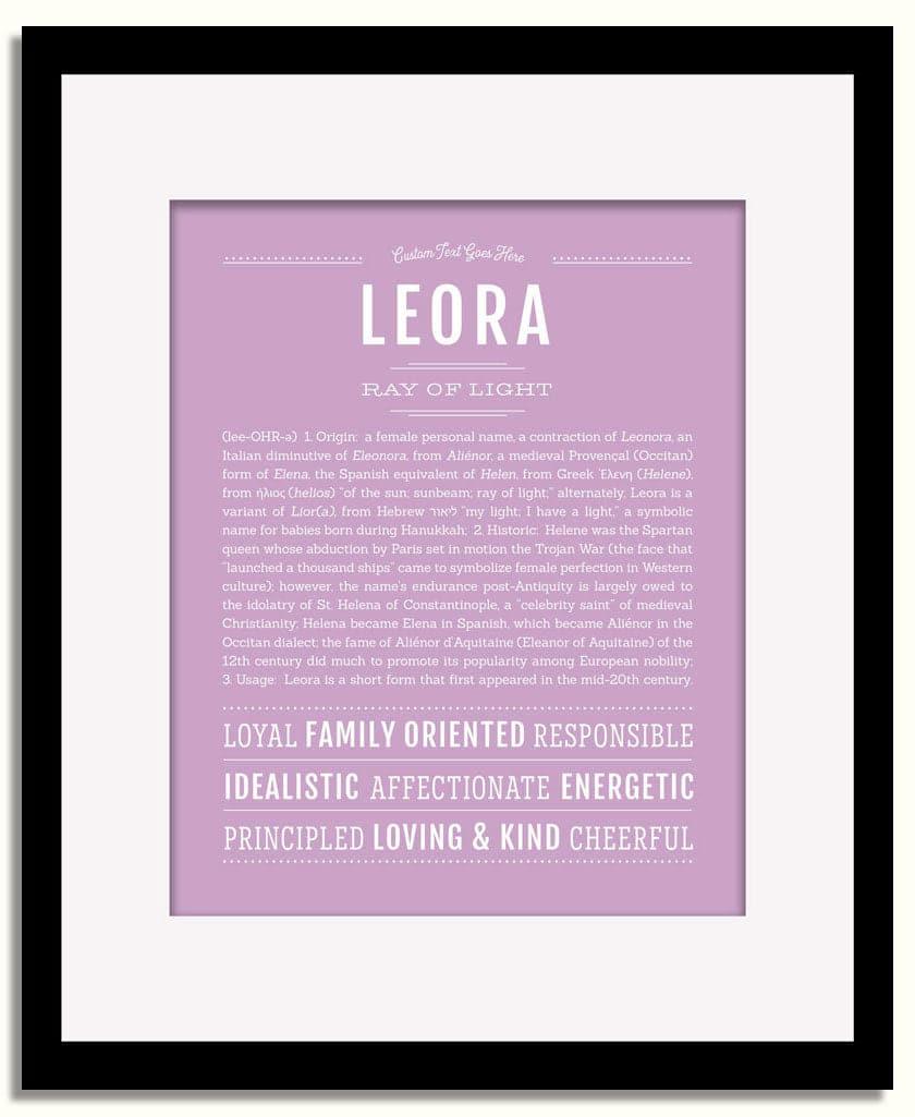 Frame Options | Lilac | Black Frame, Matted