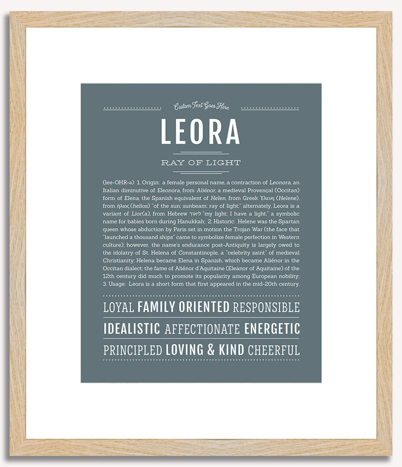 Leora | Name Art Print