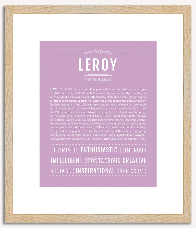 Leroy | Name Art Print