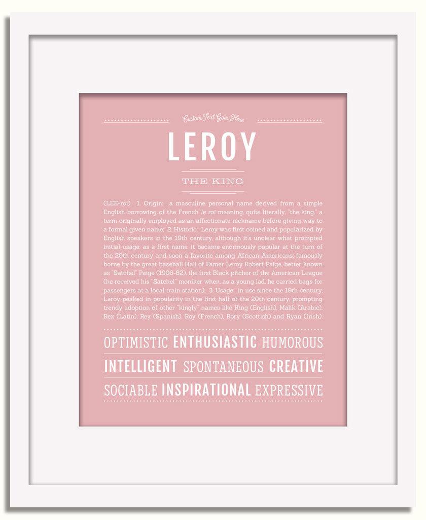 Frame Options | Dusty Rose | White Frame, Matted