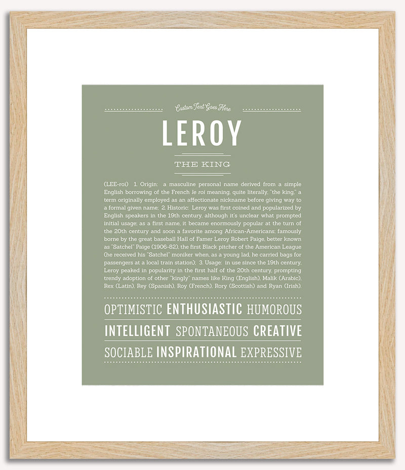 Leroy | Name Art Print