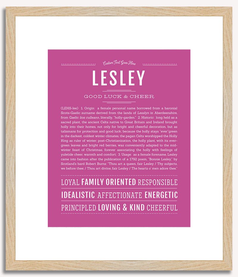 Lesley | Name Art Print