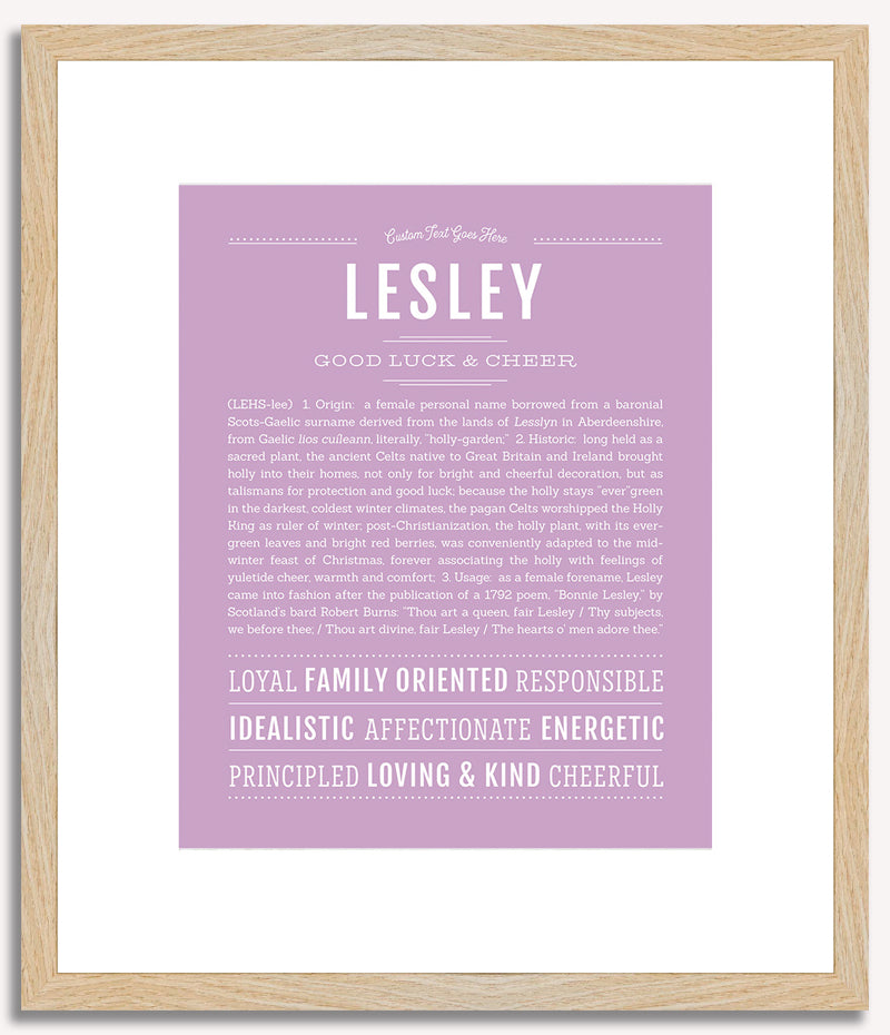 Lesley | Name Art Print