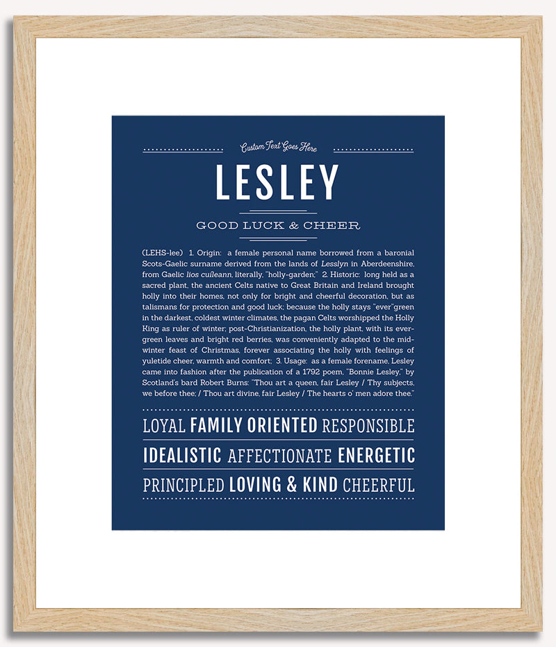 Lesley | Name Art Print