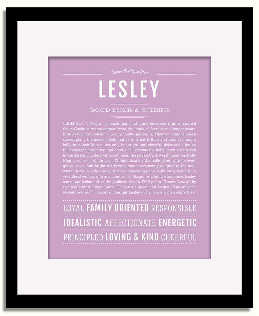 Frame Options | Lilac | Black Frame, Matted