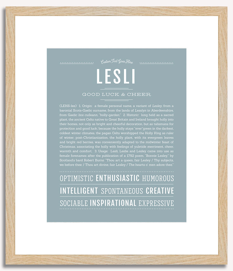 Lesli | Name Art Print