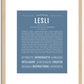 Lesli | Name Art Print