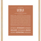 Lesli | Name Art Print