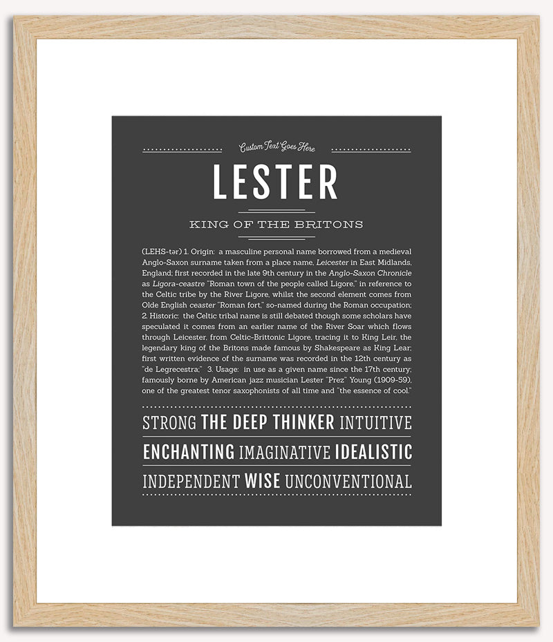 Lester | Name Art Print