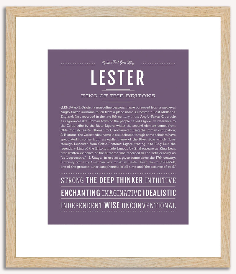 Lester | Name Art Print