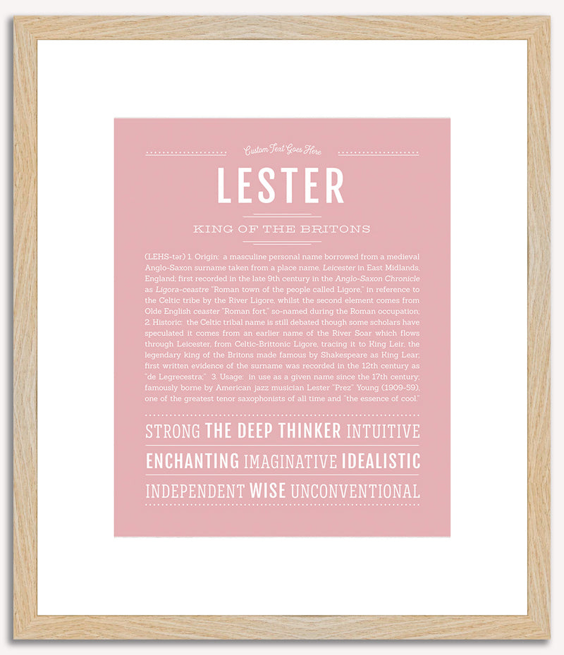 Lester | Name Art Print