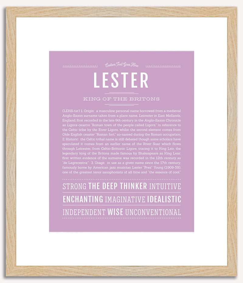 Lester | Name Art Print