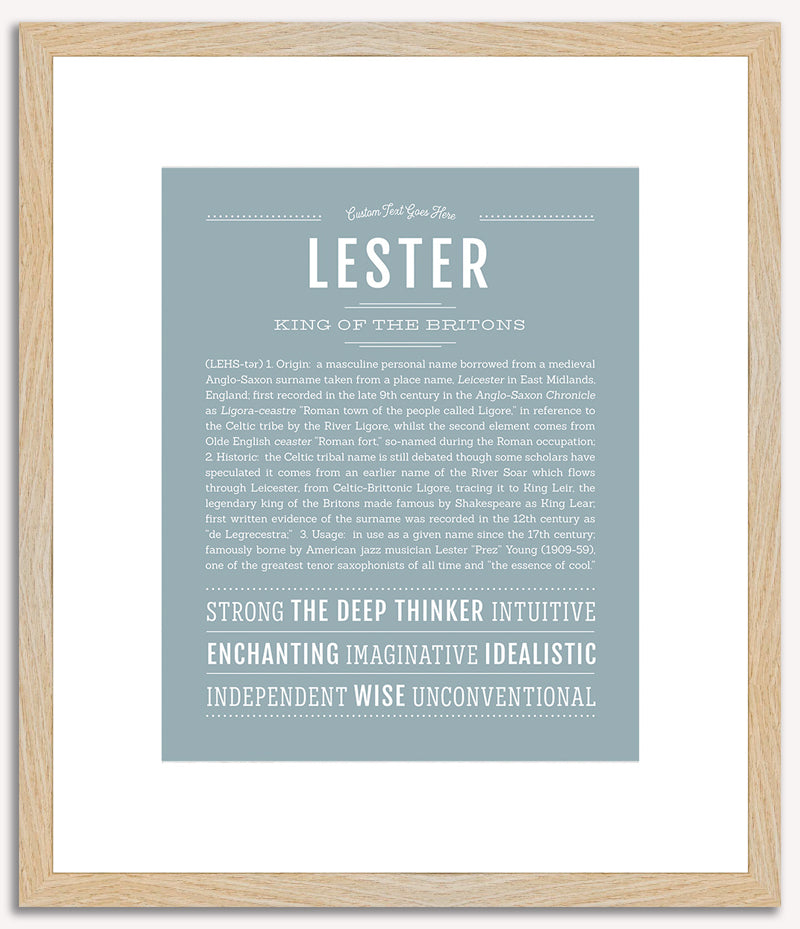 Lester | Name Art Print