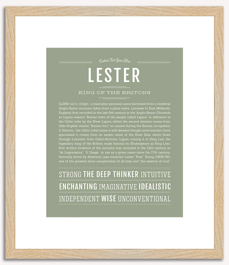 Lester | Name Art Print