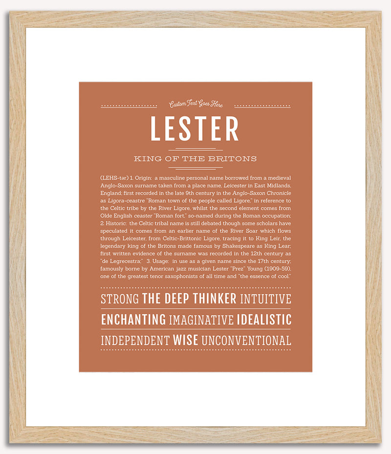 Lester | Name Art Print