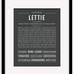 Lettie | Name Art Print