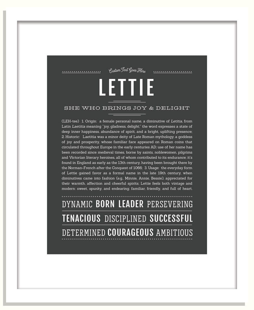 Lettie | Name Art Print