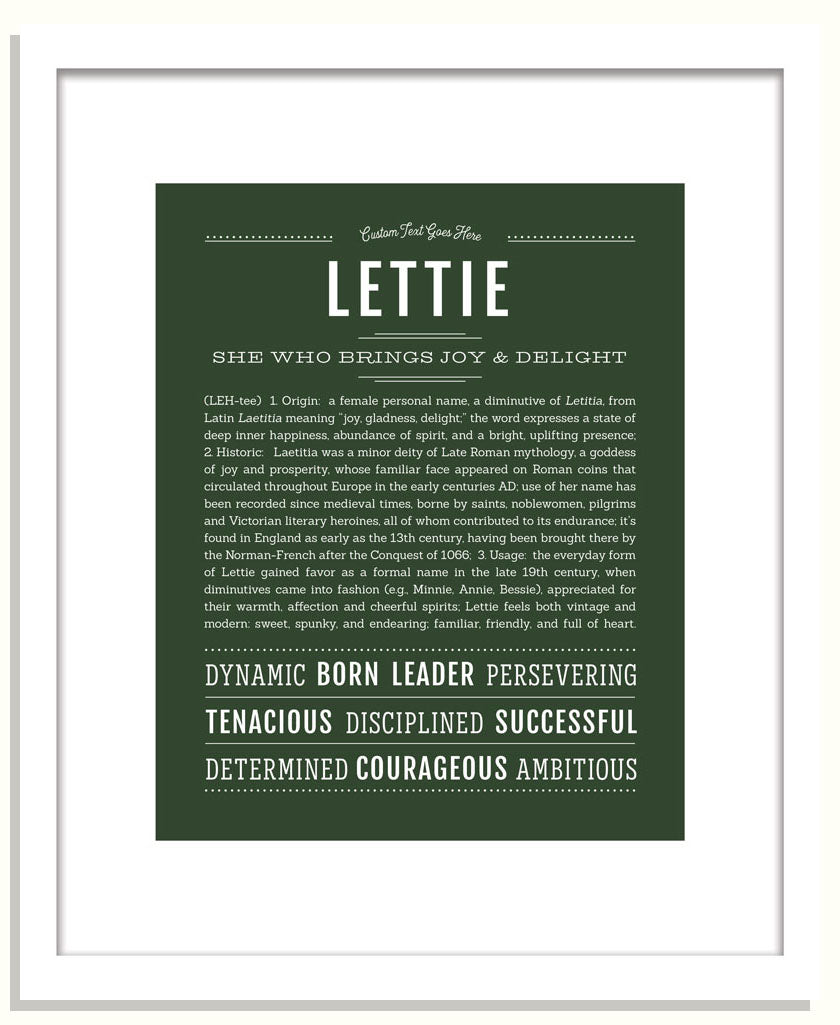 Lettie | Name Art Print