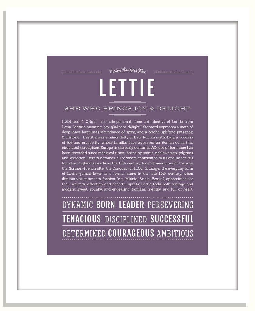 Lettie | Name Art Print