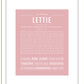 Lettie | Name Art Print