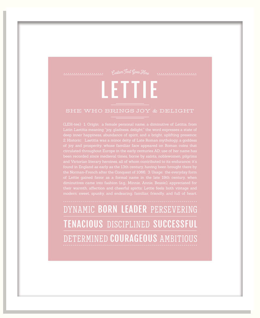 Lettie | Name Art Print