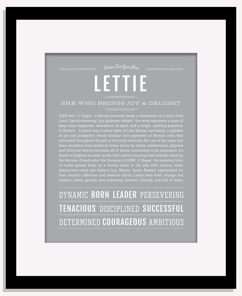 Lettie | Name Art Print
