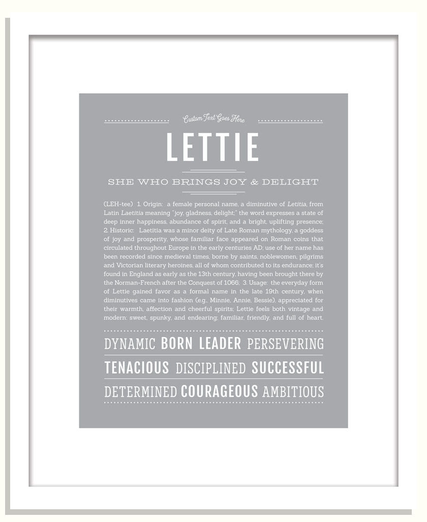 Lettie | Name Art Print