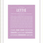 Lettie | Name Art Print