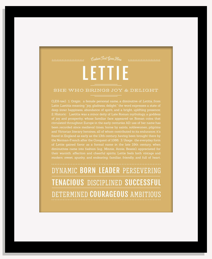 Lettie | Name Art Print