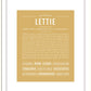 Lettie | Name Art Print