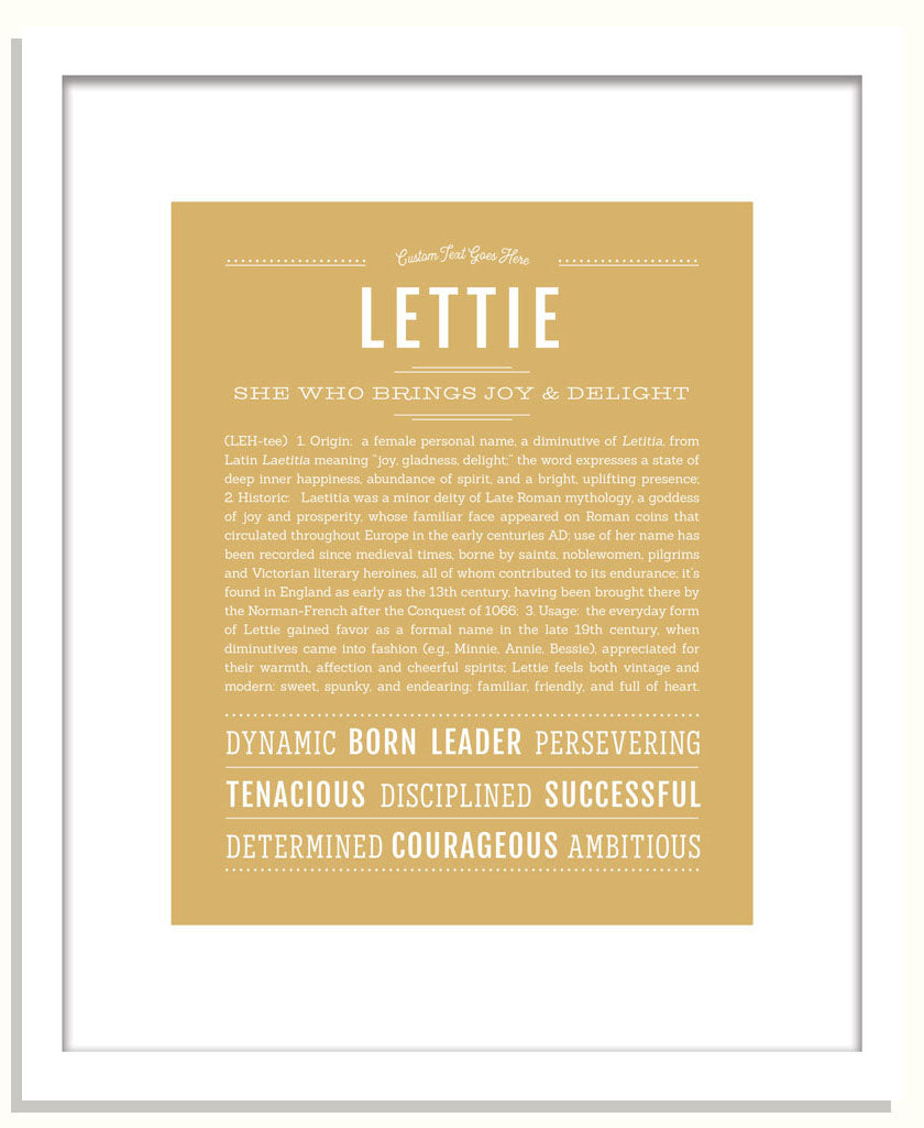 Lettie | Name Art Print