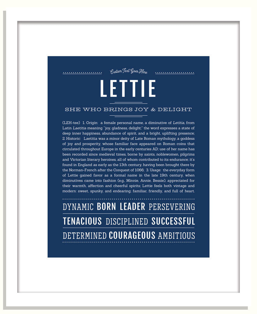 Lettie | Name Art Print