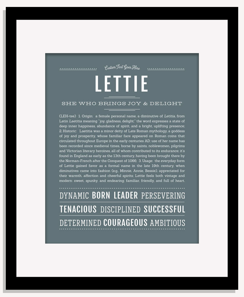 Lettie | Name Art Print