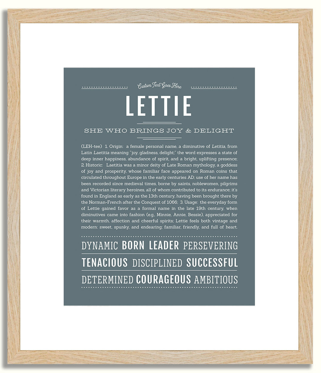 Lettie | Name Art Print