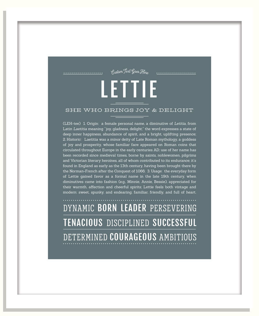 Lettie | Name Art Print