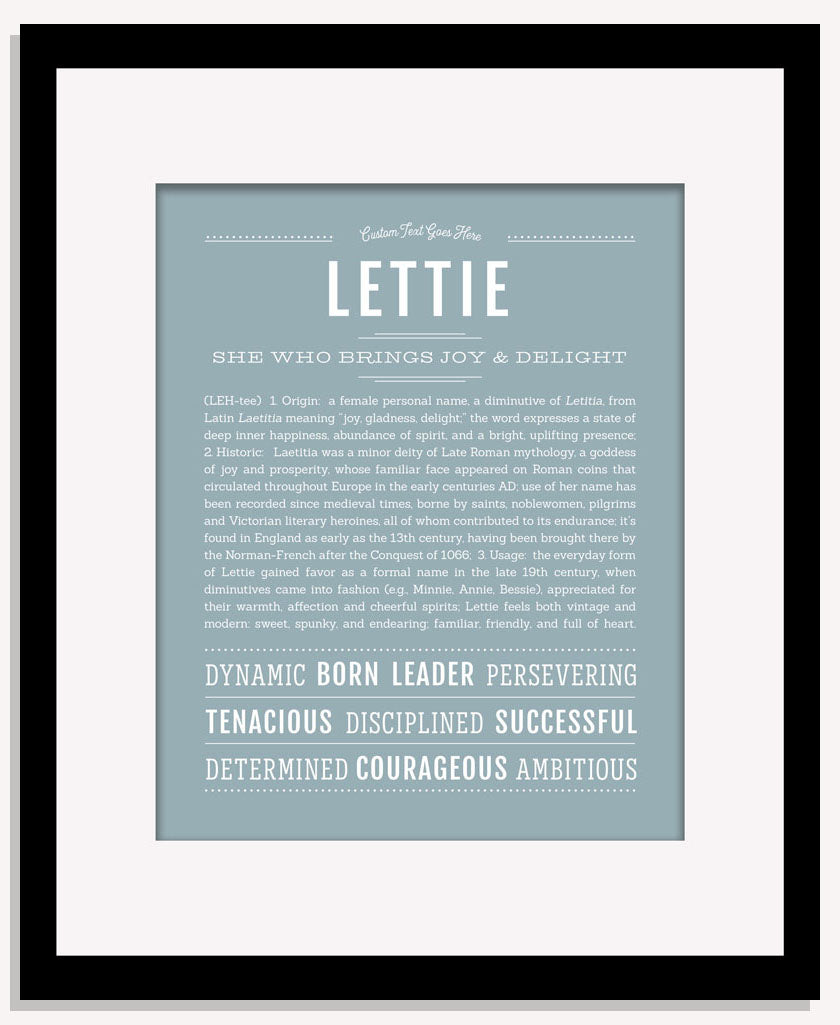 Lettie | Name Art Print