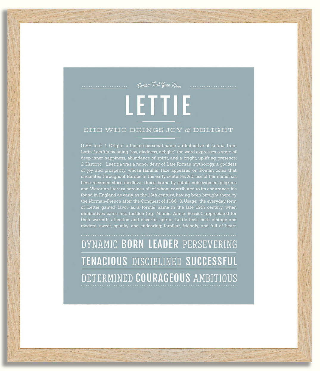 Lettie | Name Art Print